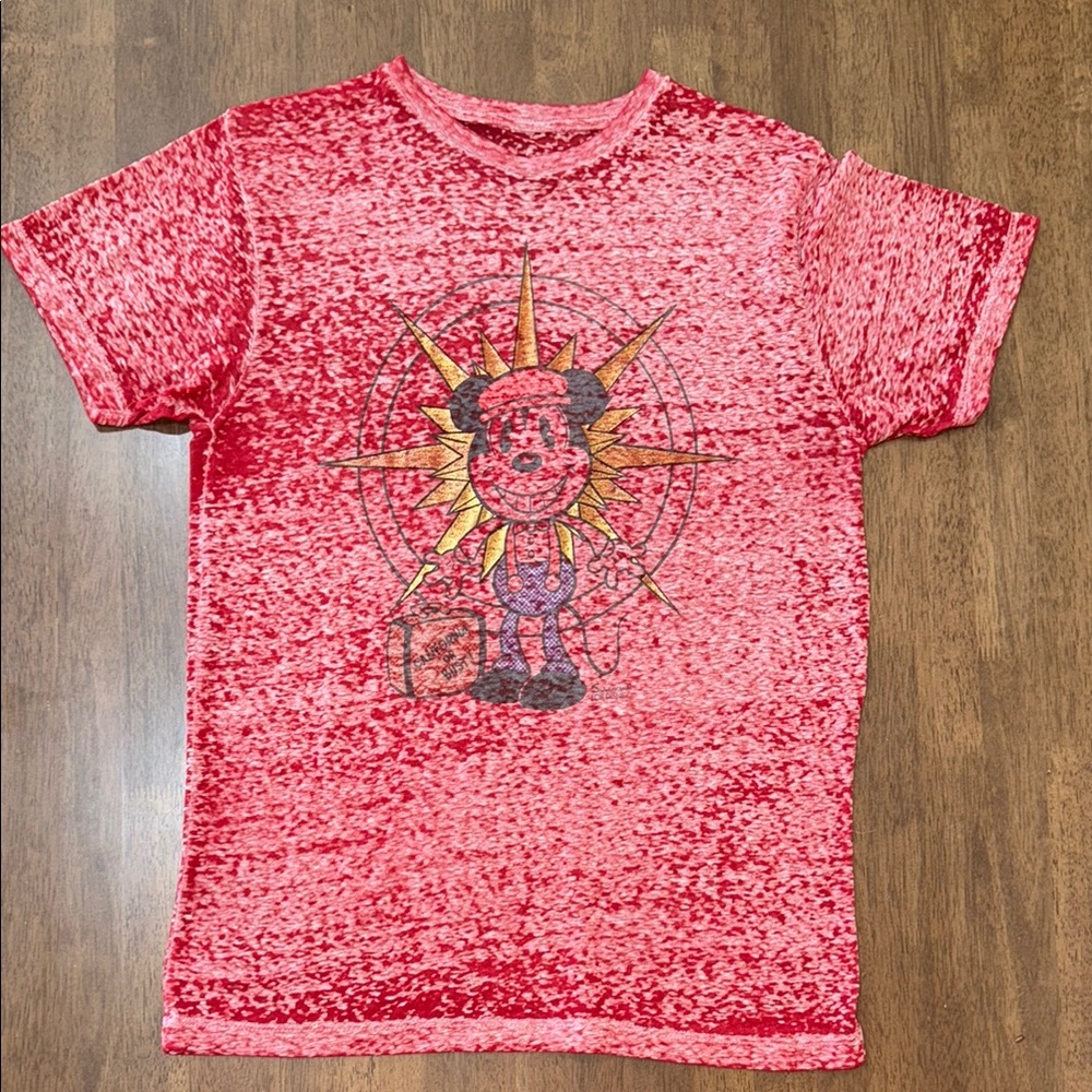 Disney Parks Sullivan Artist Series California or Bust Mickey Shirt Sheer Size M